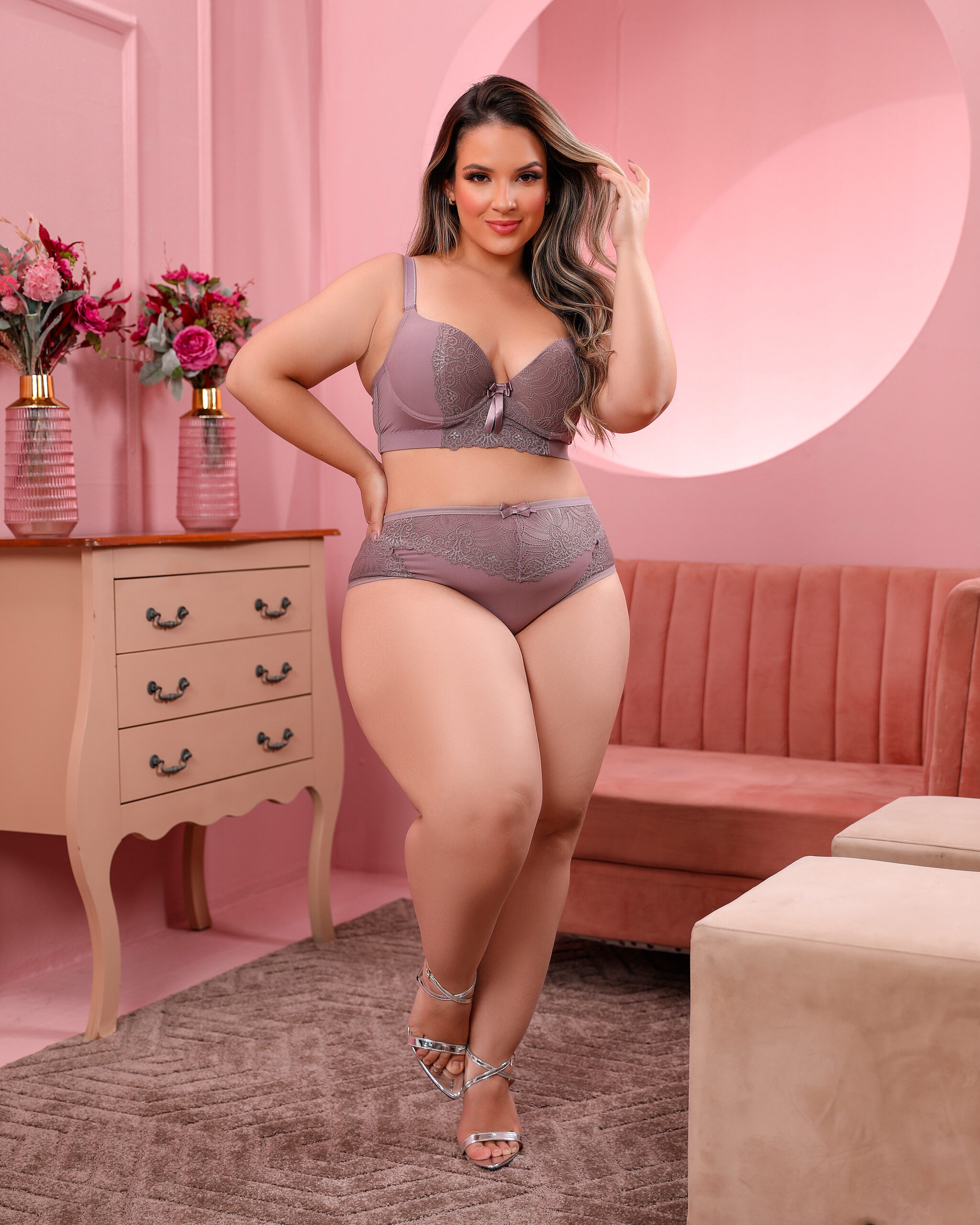 Conjunto Lingerie Plus Size Confort Dygirl Cat Logo Online