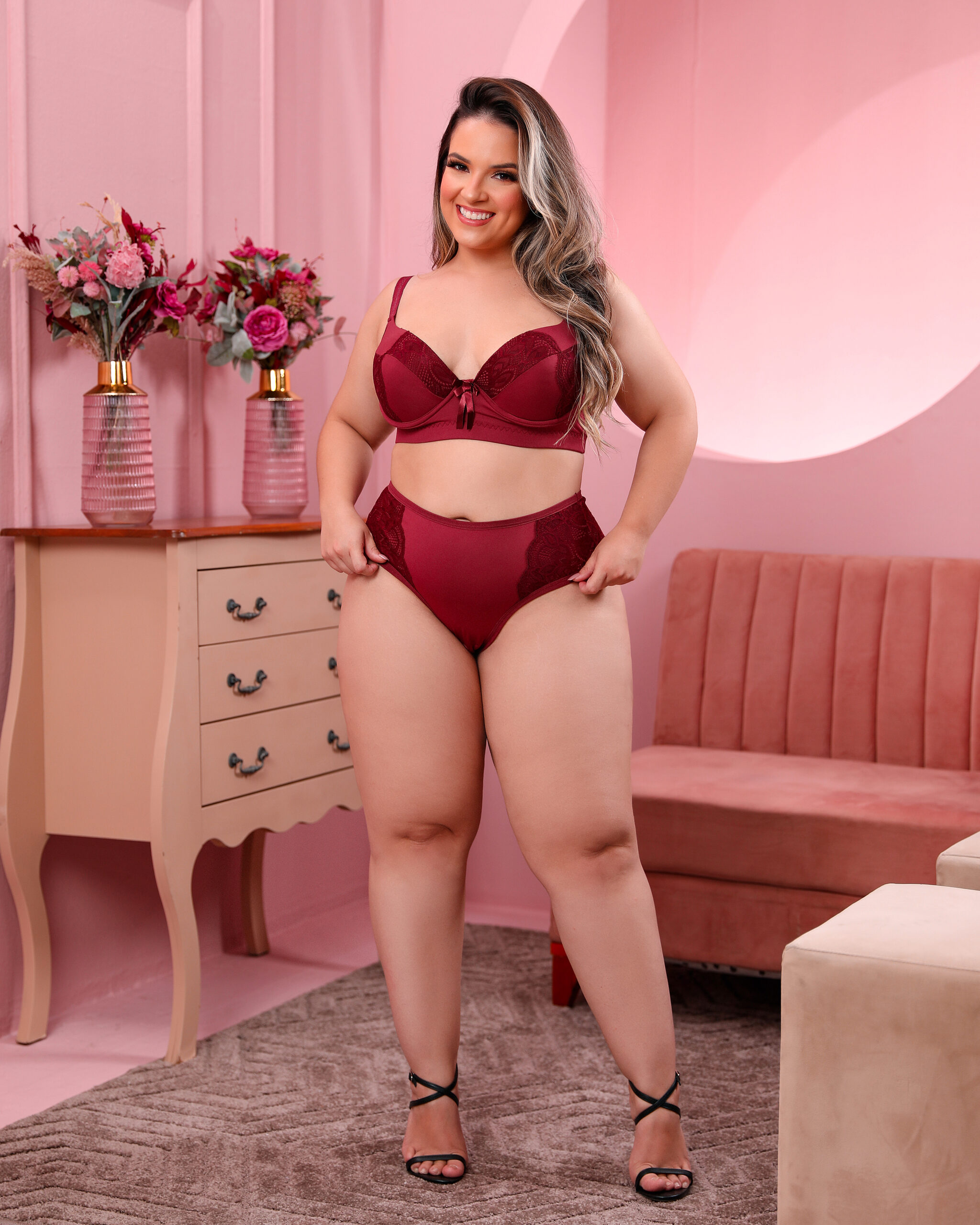 Conjunto Lingerie Confort Plus Size Dygirl Cat Logo Online